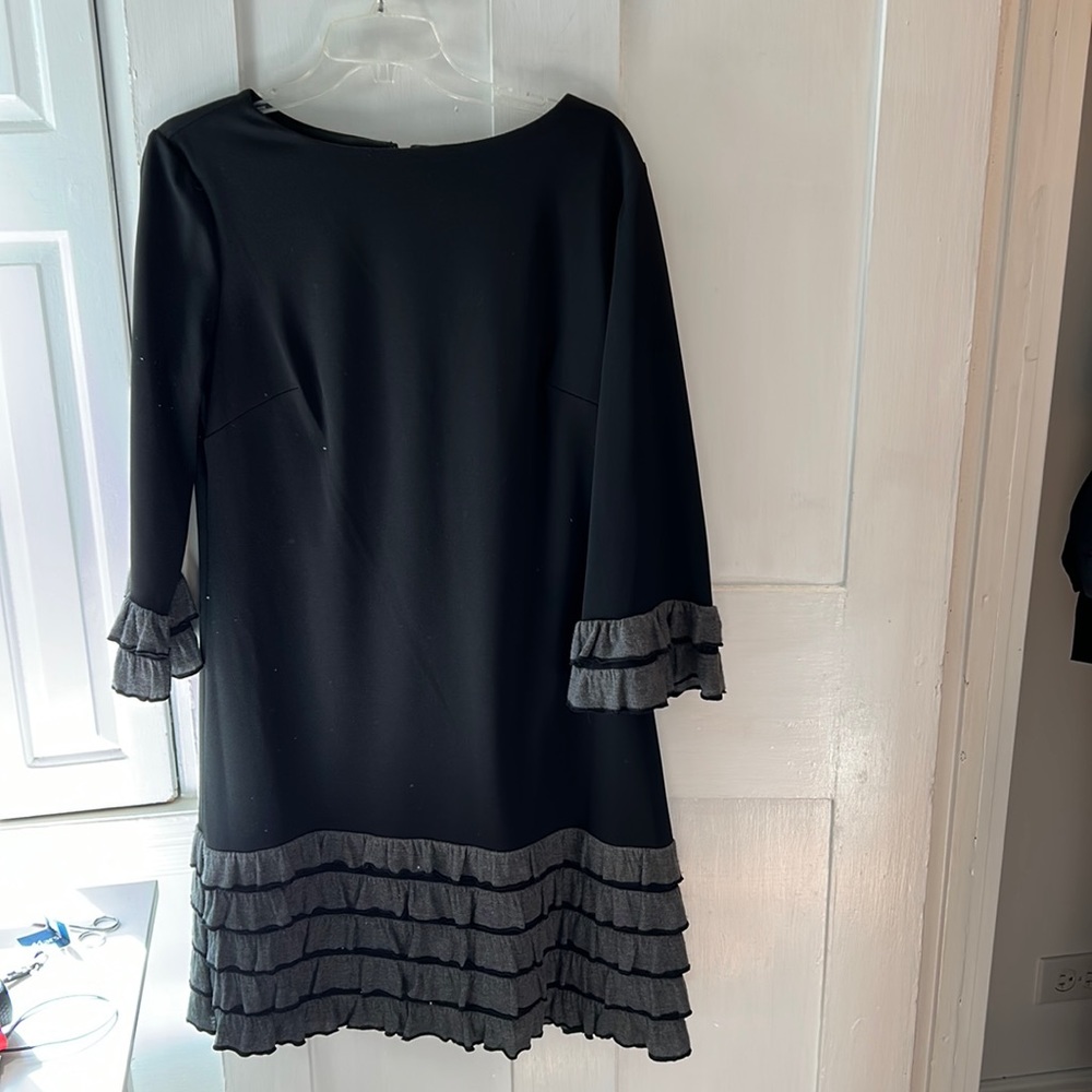 Morgan McFeeters black ruffled dress Size 14